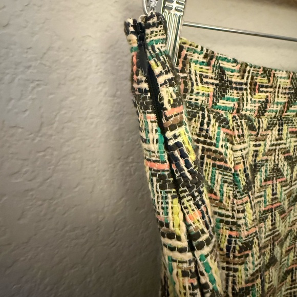 Kate Spade Harper Chevron Tweed Mini Skirt Size 4 - Picture 6 of 8